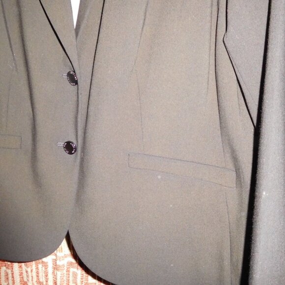 NWT CALVIN KLEIN BLACK SUIT JACKET BLAZER 24W WOMENS - Picture 4 of 7